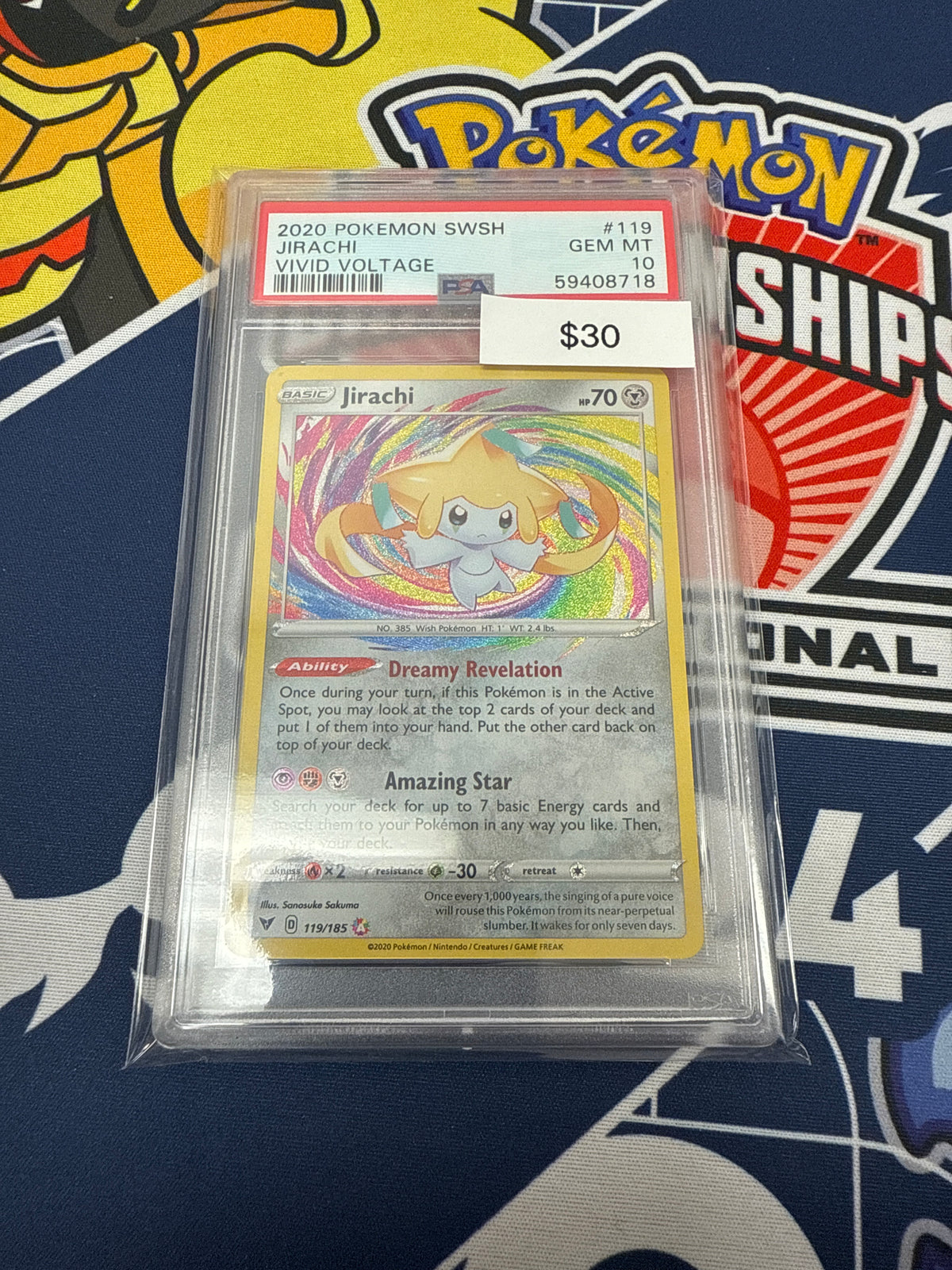 Pokemon Vivid Voltage Jirachi #119/185 PSA 10