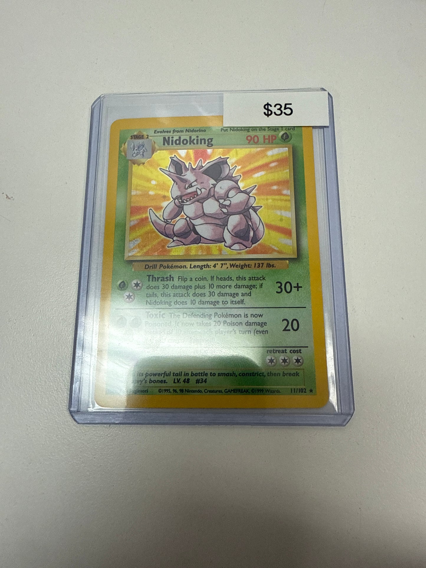 Pokemon Nidoking Holo #11/102