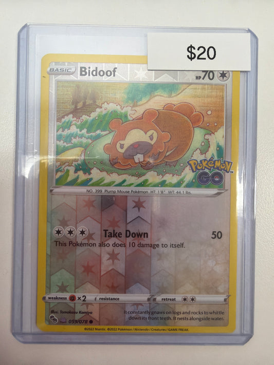 Pokemon Ditto Imposter Bidoof 059/078