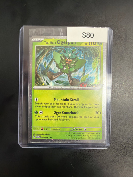 Pokemon Teal Mask Ogerpon EB Games Promo 024/167