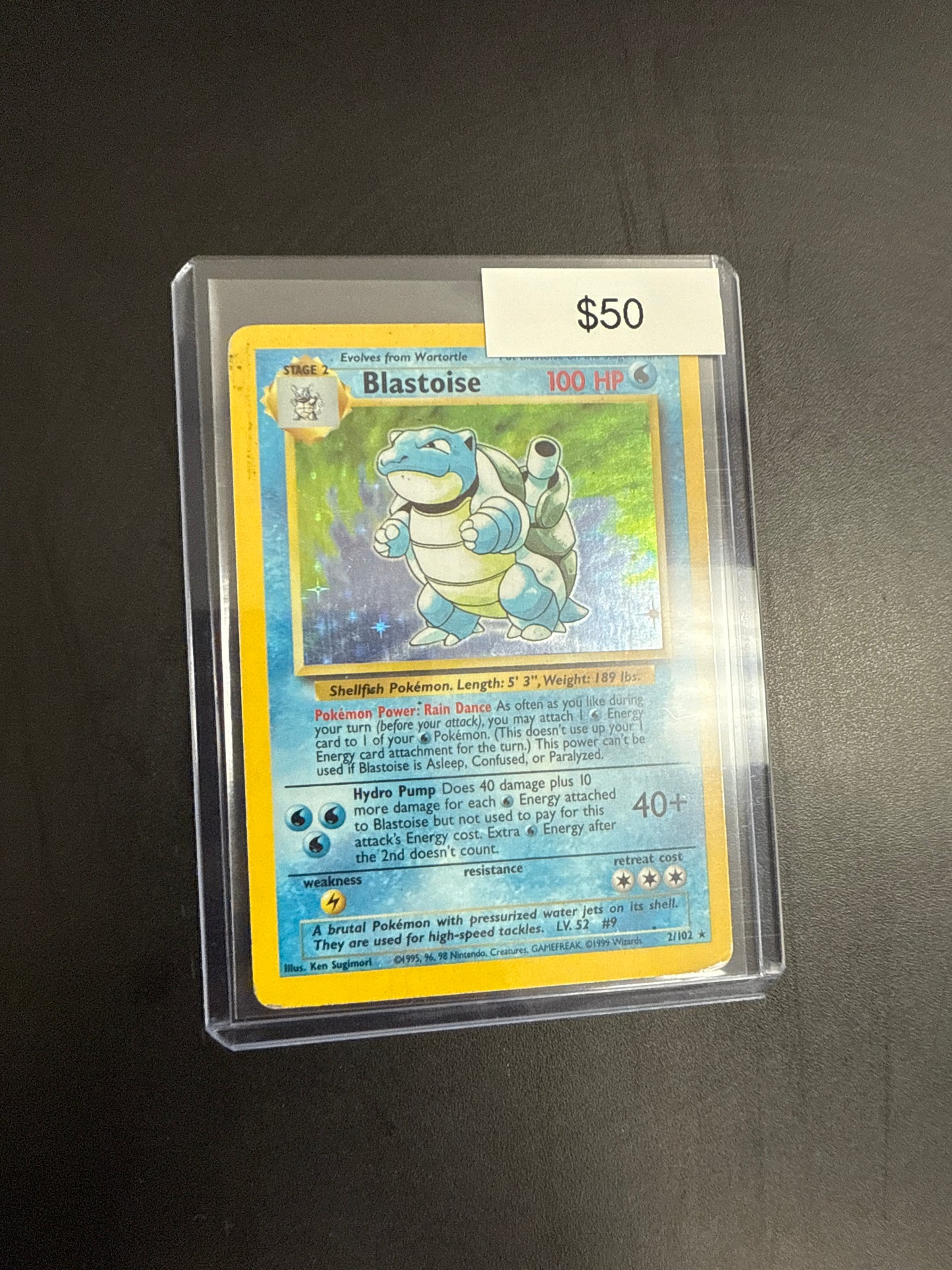 Pokémon Blastoise Base Set 2/102