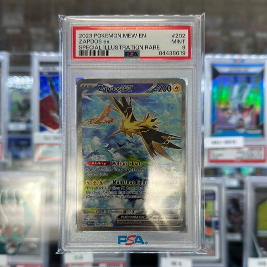 2023 Pokémon 151 Zapdos EX #202 PSA 9
