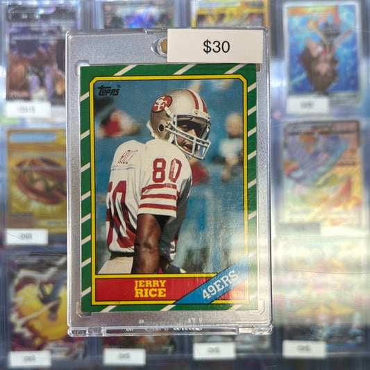1986 Topps Jerry Rice Rookie #161