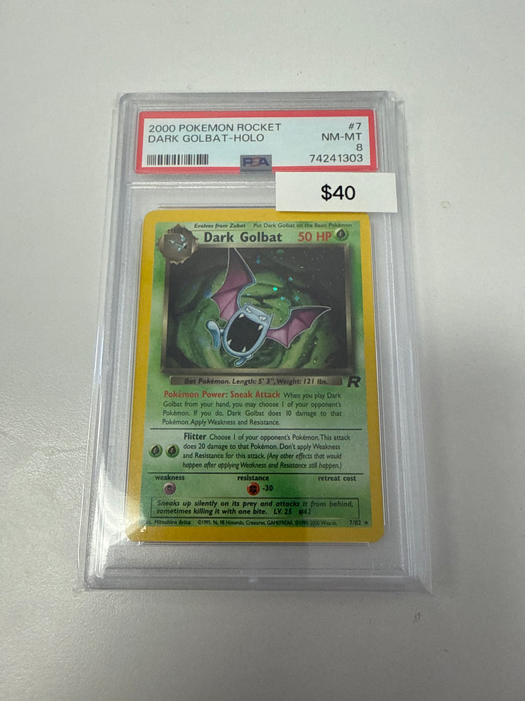 Pokemon Team Rocket Dark Golbat Holo 