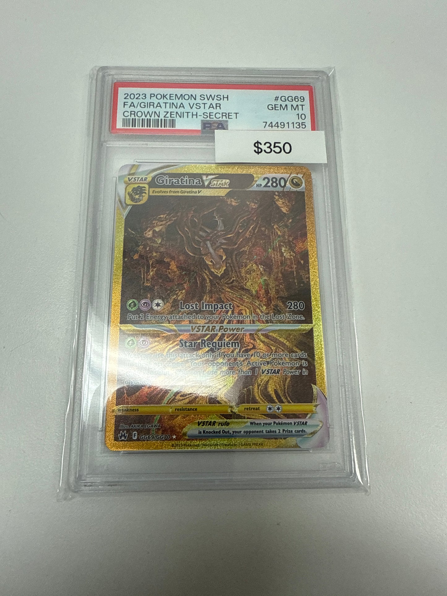 Pokemon Giratina Vstar SR #gg69/gg70 PSA 10
