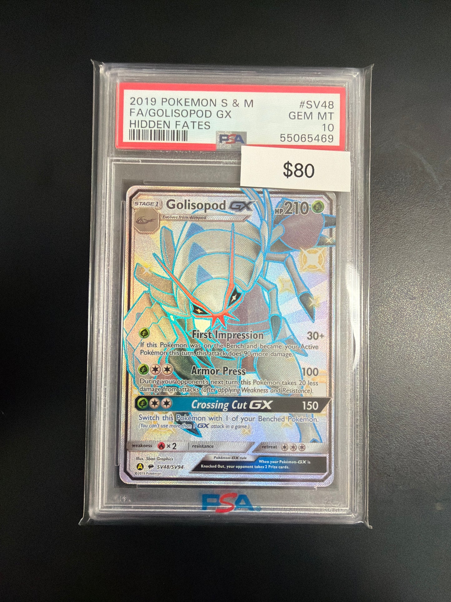 Pokemon Golisopod GX #SV48 PSA 10