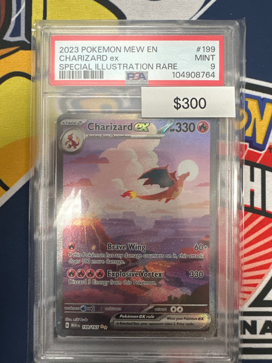 Pokemon 151 Charizard ex 199/165 PSA 9