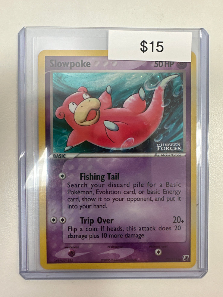 Pokemon Slowpoke ex Unseen Forces Reverse Stamp 72/115