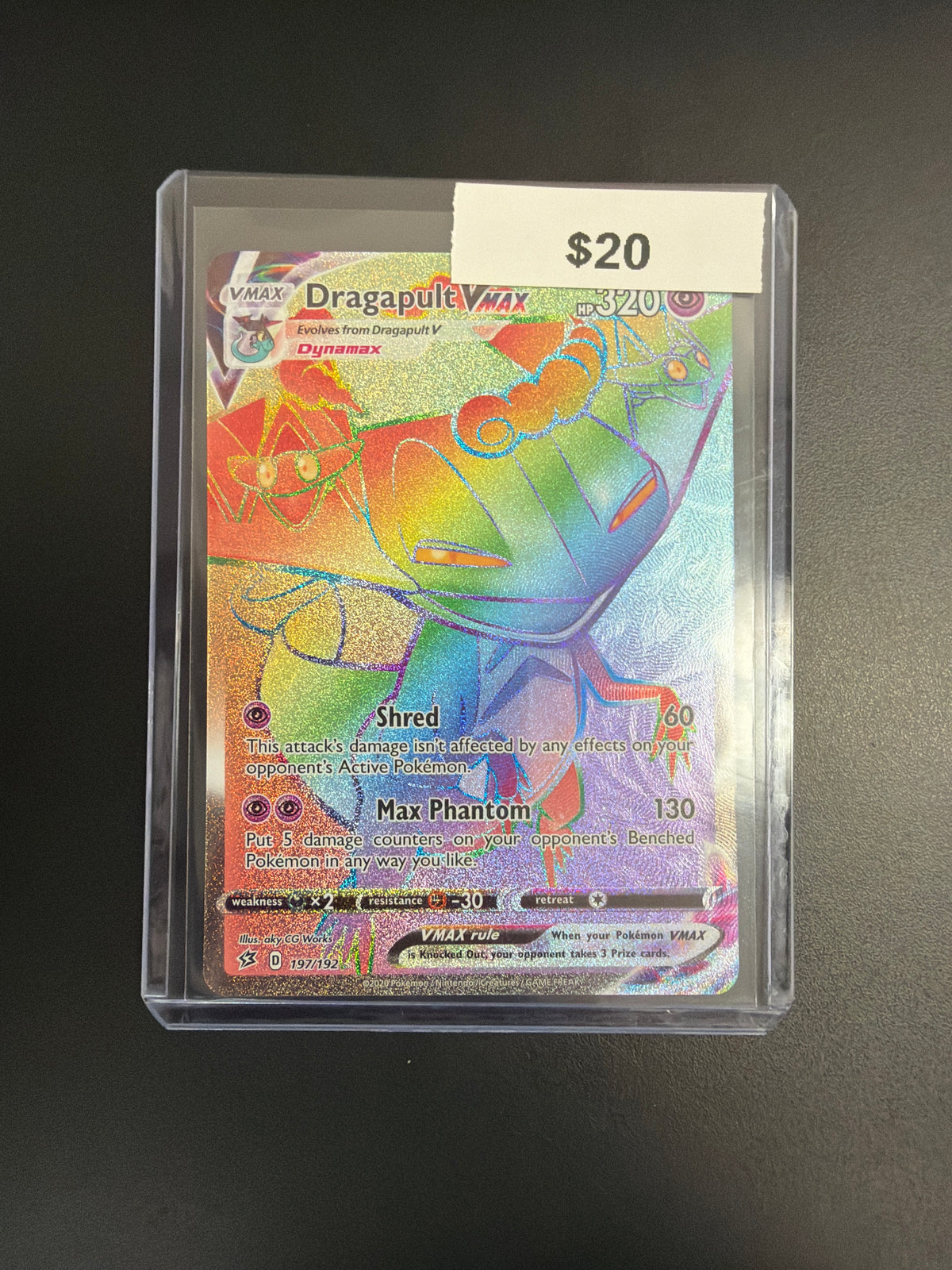 Pokemon Dragapult VMAX Secret 197/192