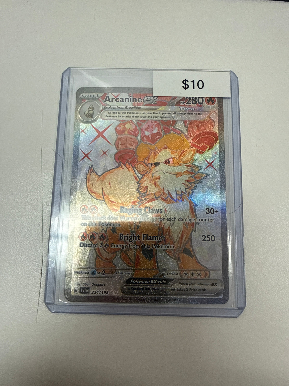 Pokemon Arcanine Ex #224/198