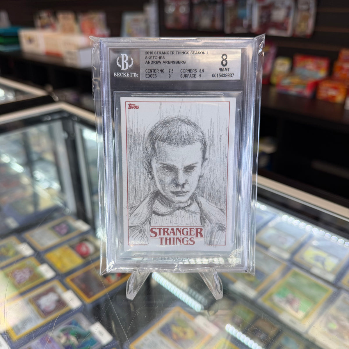 2018 Topps Stranger Things Eleven Sketch Card BGS 8