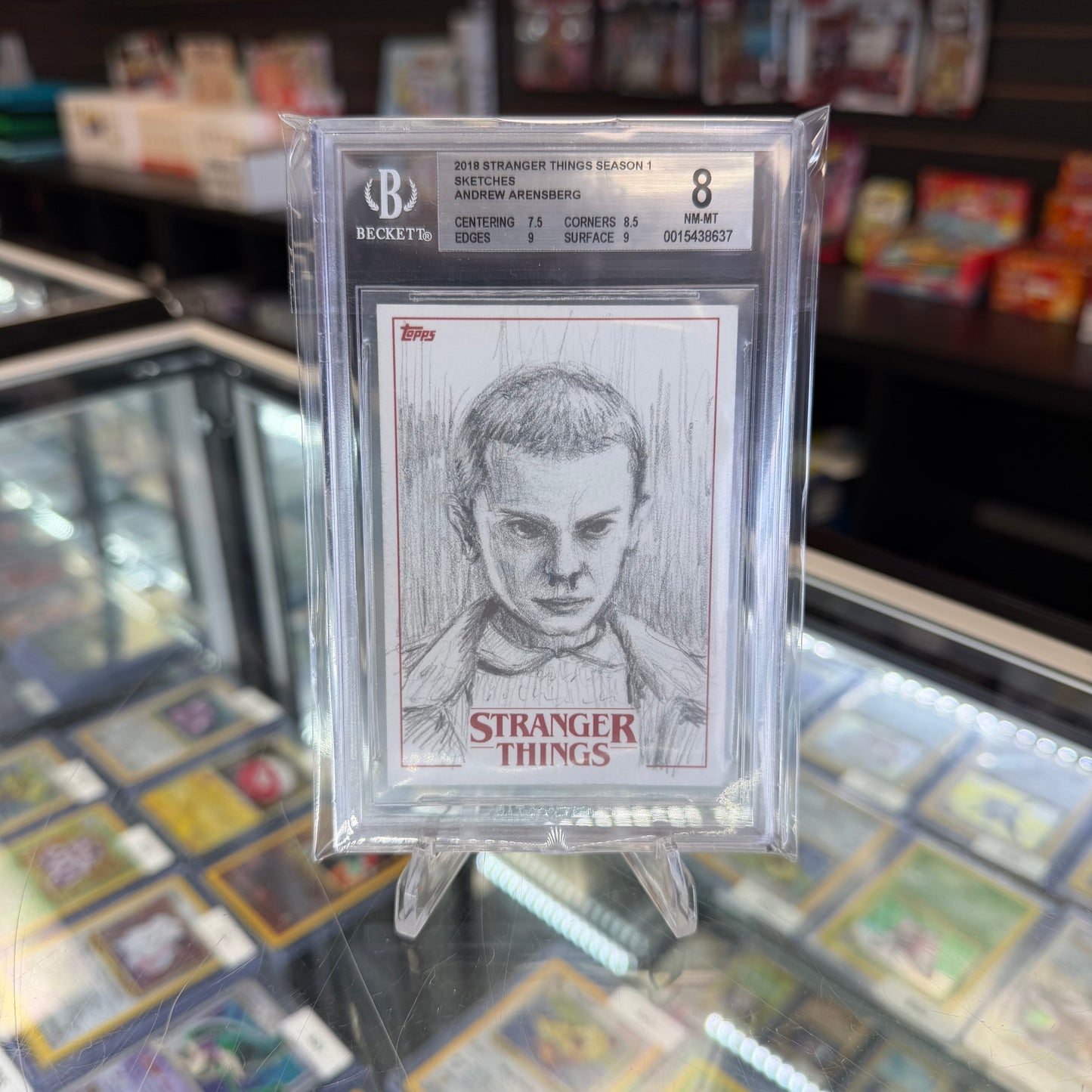 2018 Topps Stranger Things Eleven Sketch Card BGS 8