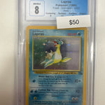 Pokemon Lapras Fossil 10/62 CGC 8