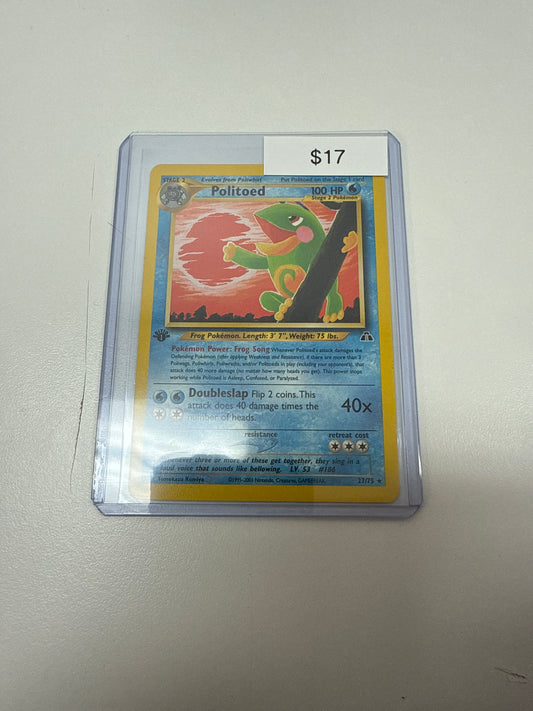 Pokemon Politoed 1st Edition #27/75