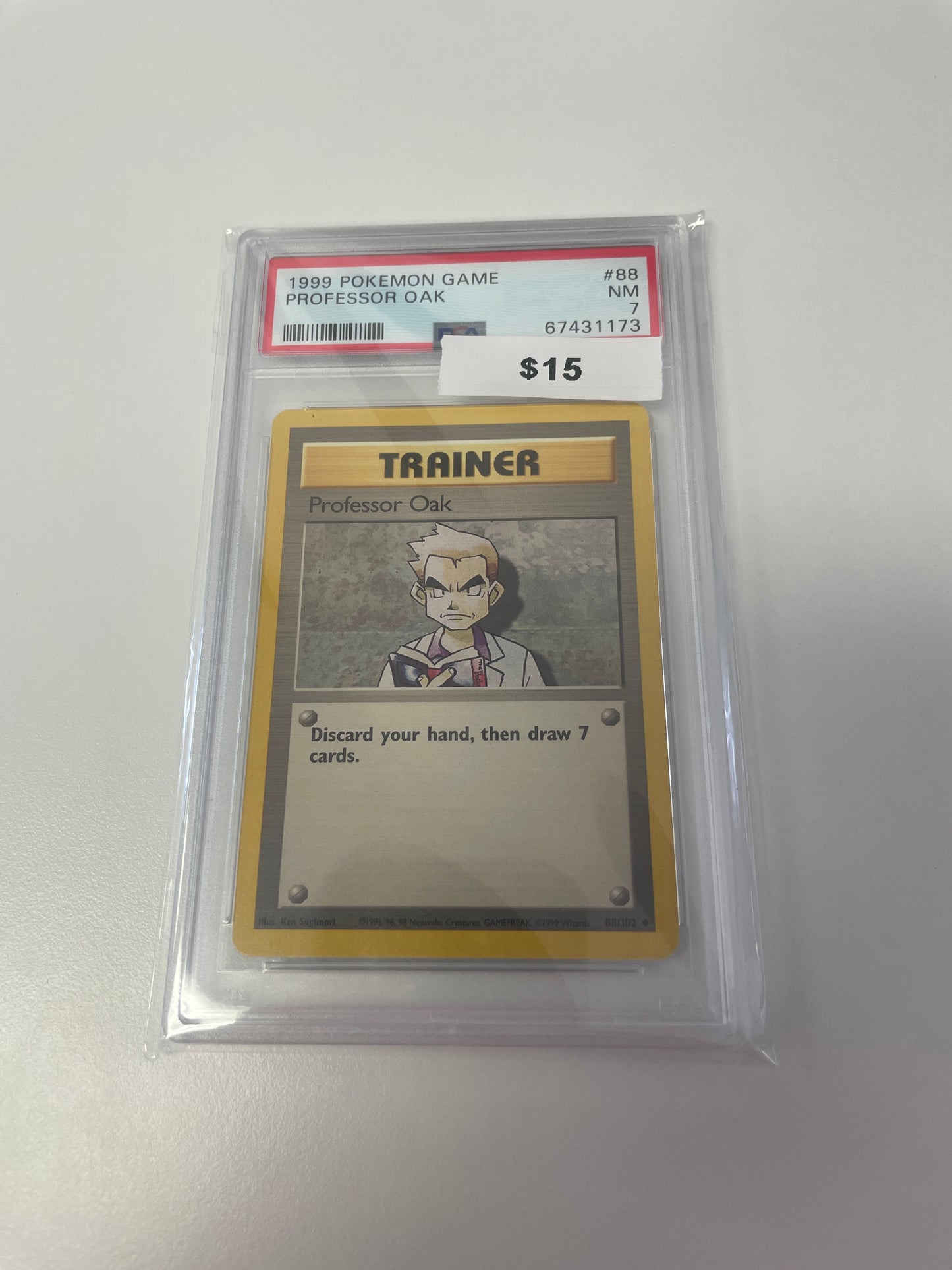 1999 Professor Oak Trainer #88/102 PSA 7