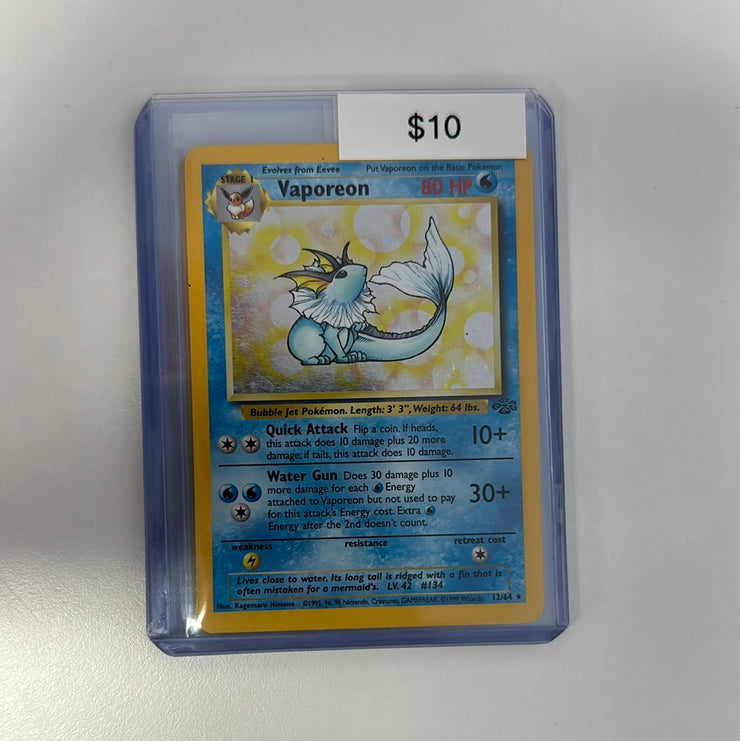 Pokémon Vaporeon 12/64 Holo