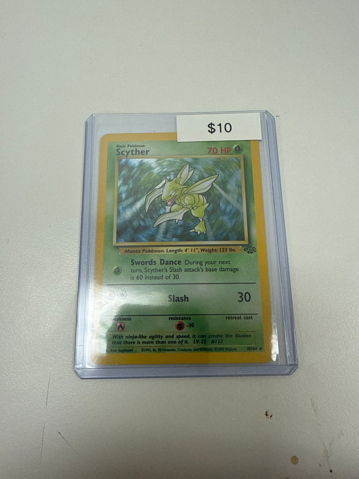 Pokémon Scyther Jungle Holo 10/64