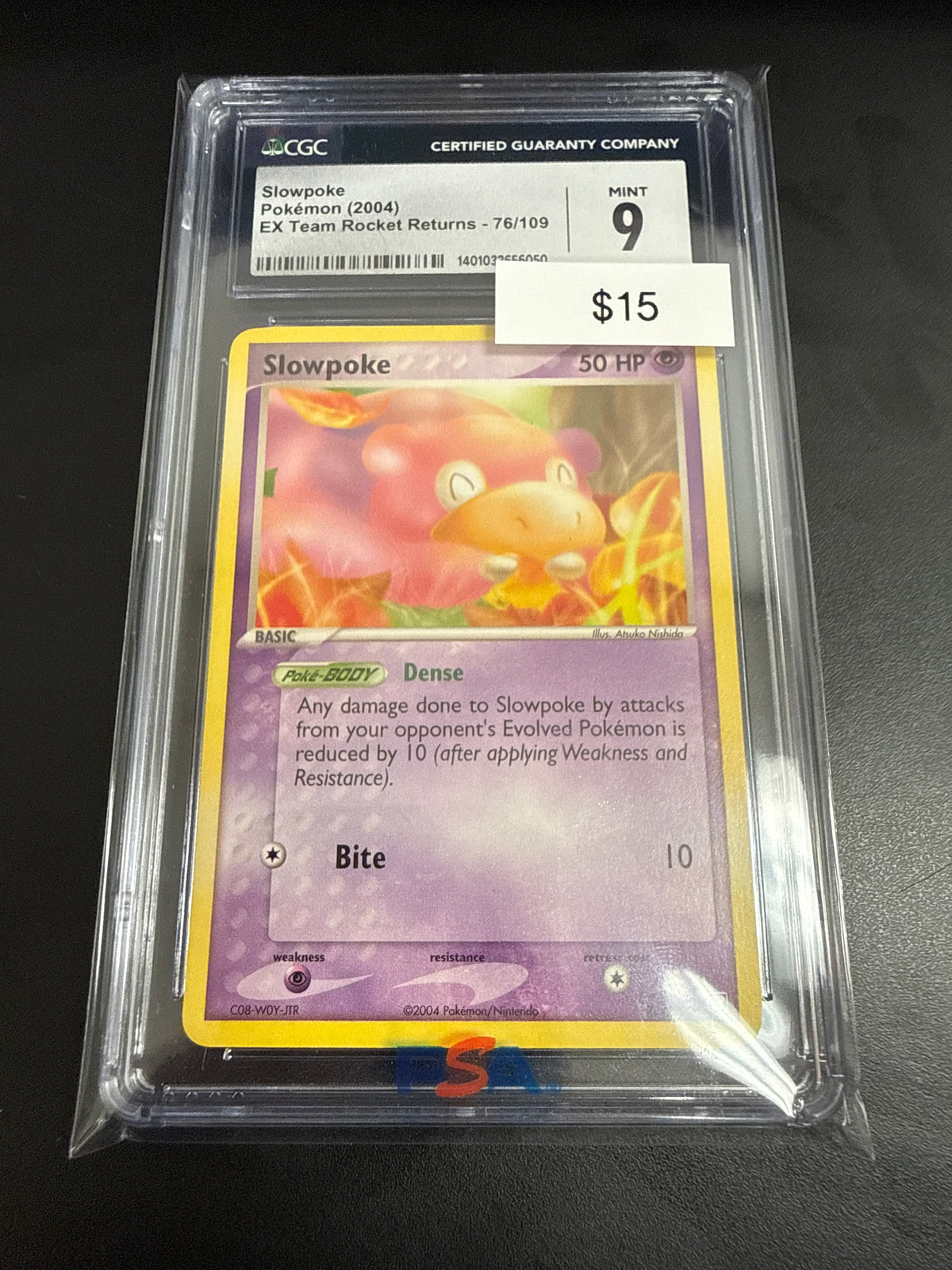 Pokemon Slowpoke Non-Holo #76/109 CGC 9