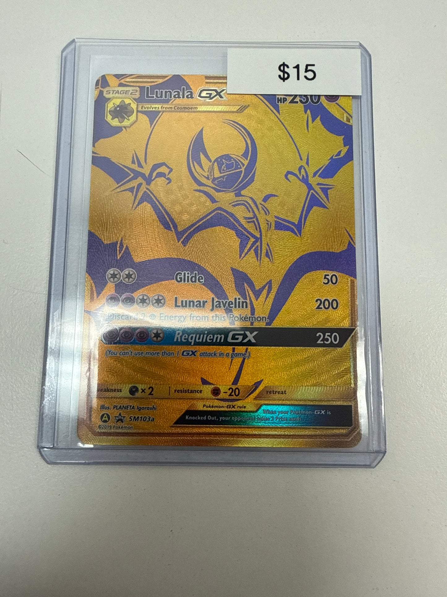 Pokemon Lunala Gx BSP #sm103a