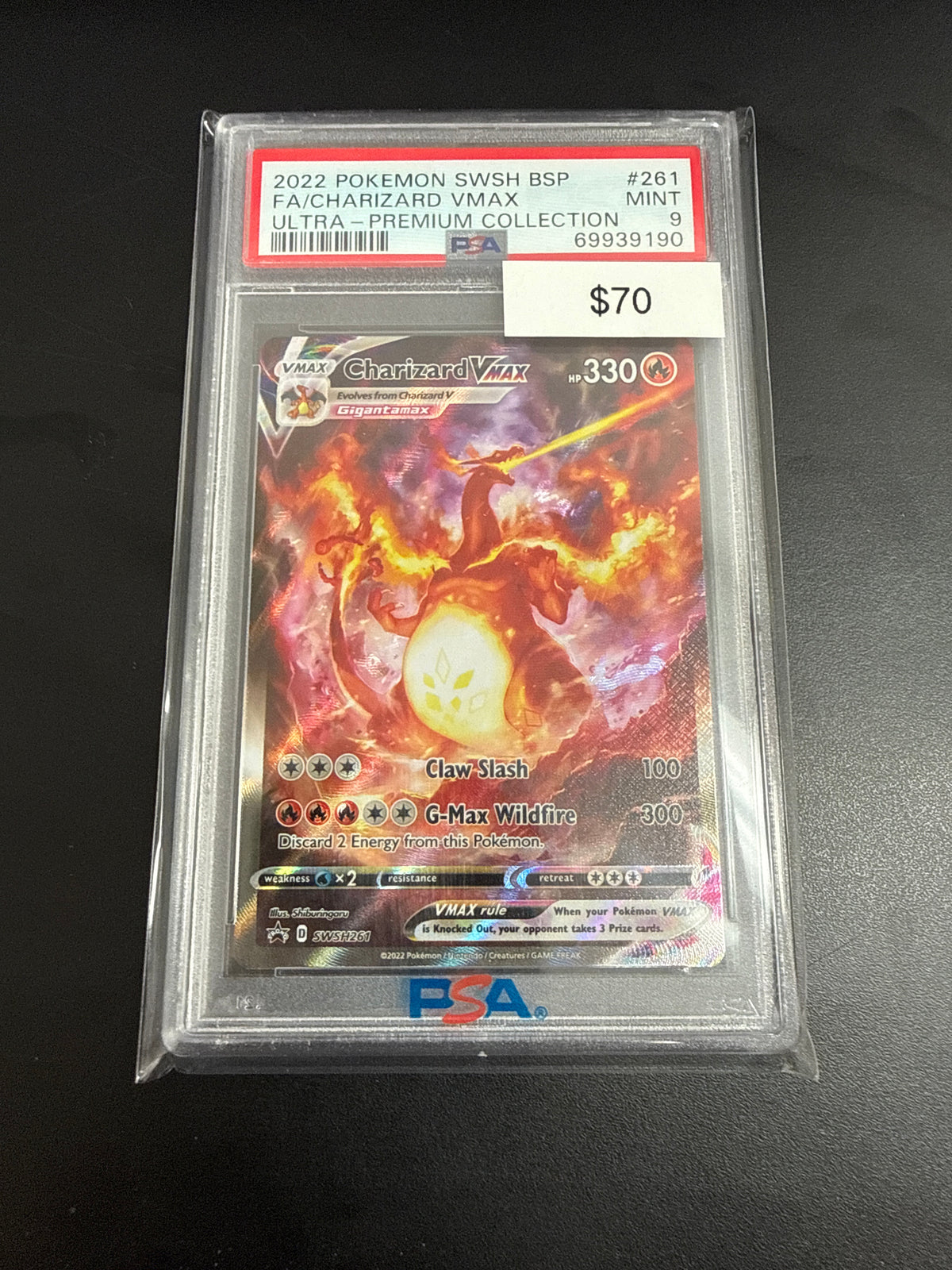 Pokemon Charizard Vmax BSP #swsh261 PSA 10