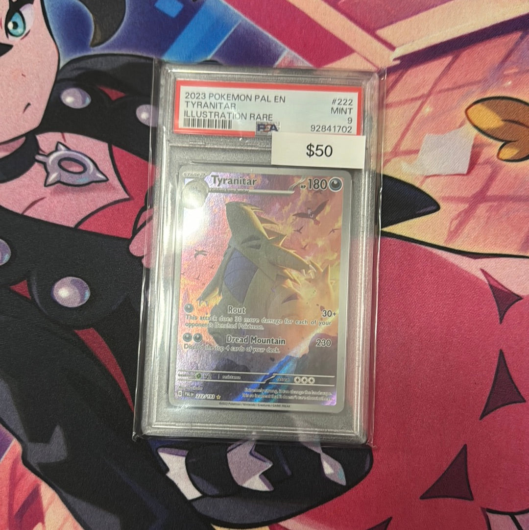 Pokémon Tyranitar 222 PSA 9