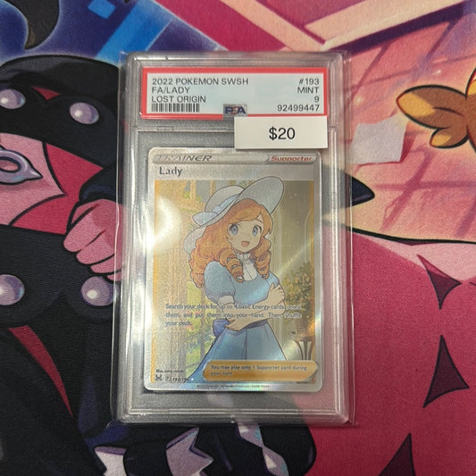 Pokémon Lady Trainer 193 PSA 9
