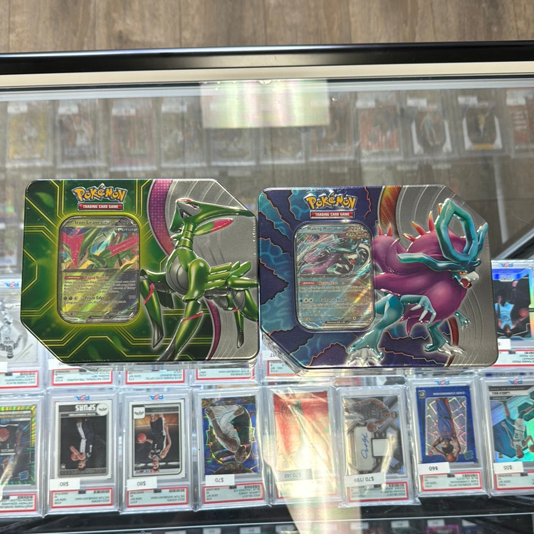 Pokémon Walking Wake/Iron Leaves EX Tin