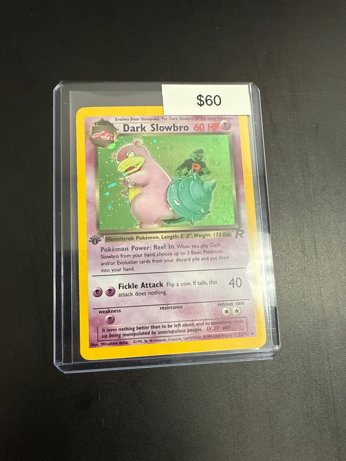 Pokémon Dark Slowbro 12/82 1st Ed.