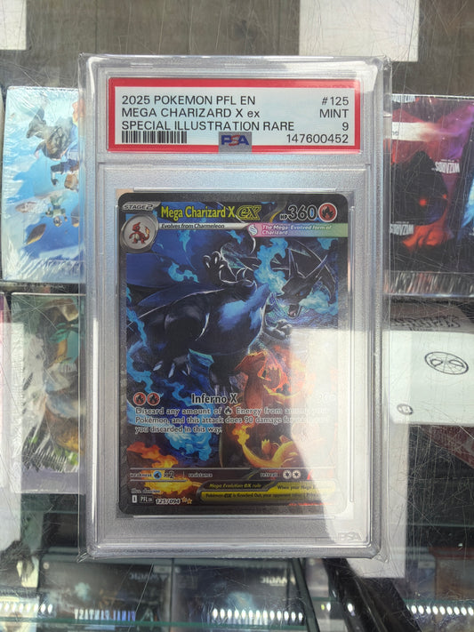 Pokemon Phantasmal Flames Mega Charizard X EX 125 PSA 9