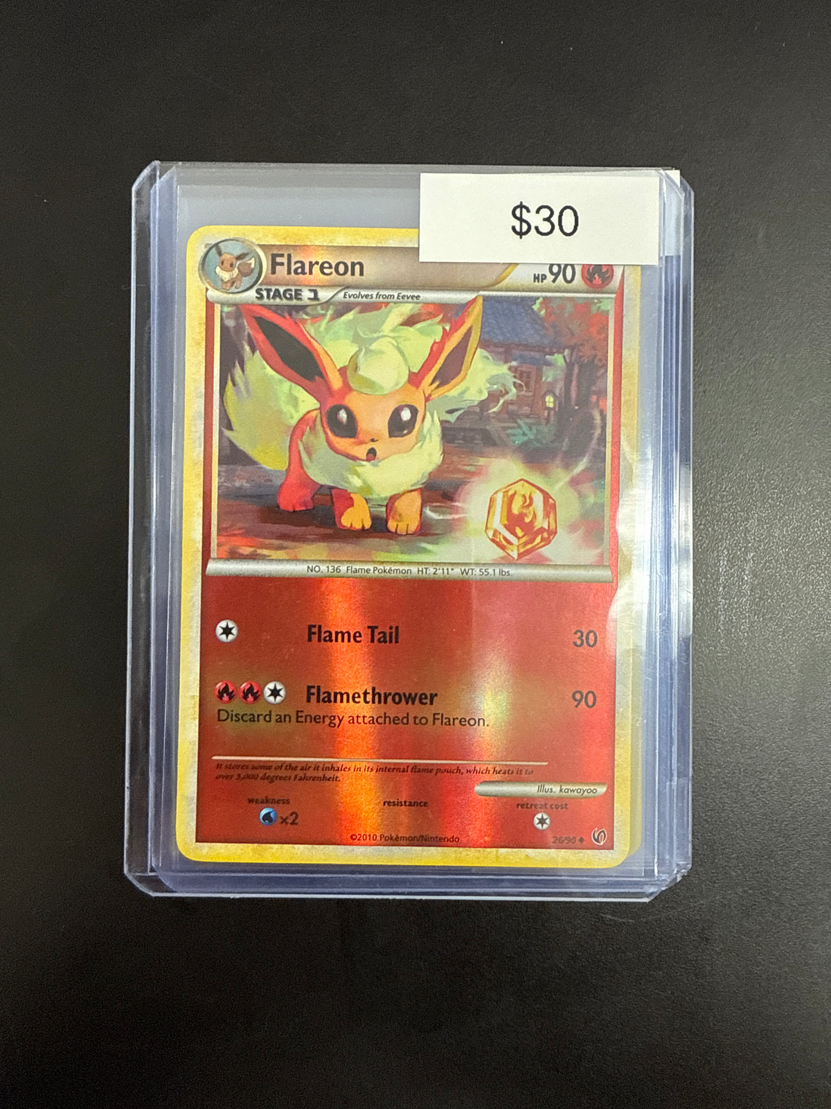 Pokémon Flareon Reverse Holo 26/90