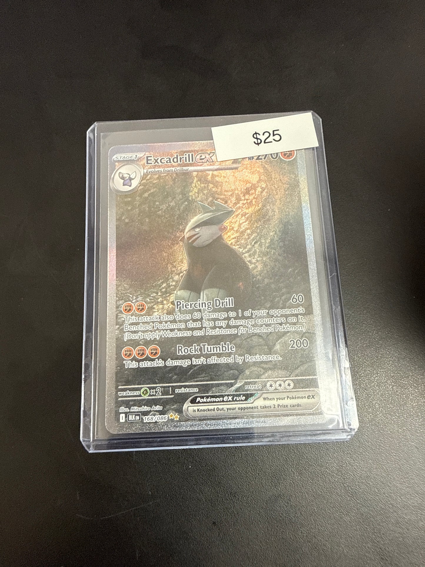 Pokemon Black Bolt Excadrill Ex #168/086