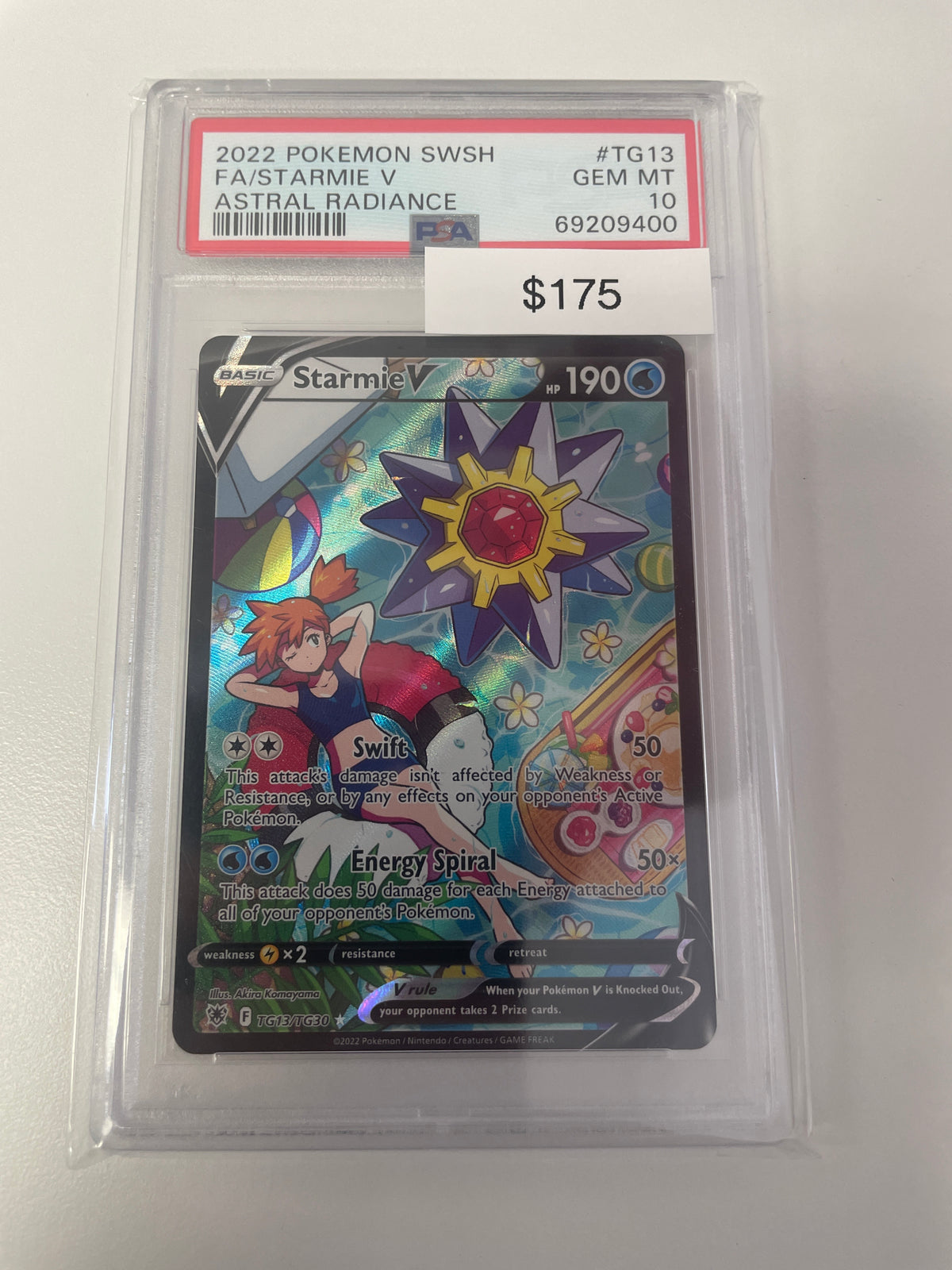 Pokemon Starmie V Astral Radiance #tg13/tg30 PSA 10
