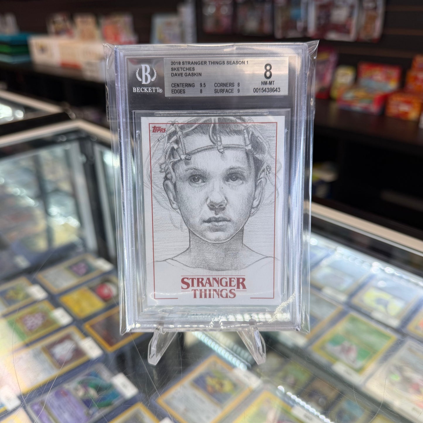 2018 Topps Stranger Things Eleven Sketch Card BGS 8
