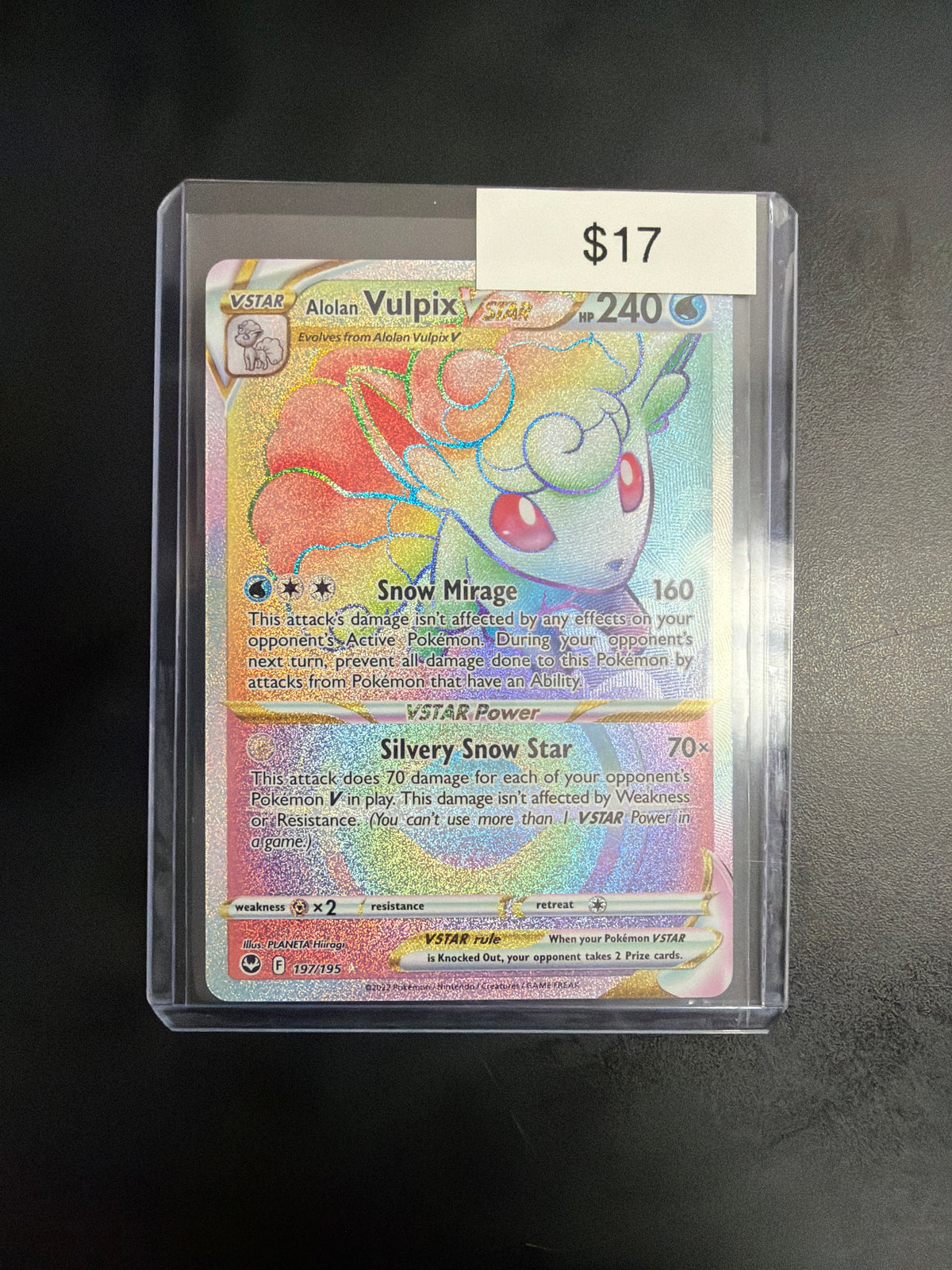 Pokemon Vulpix VSTAR Secret 197/195