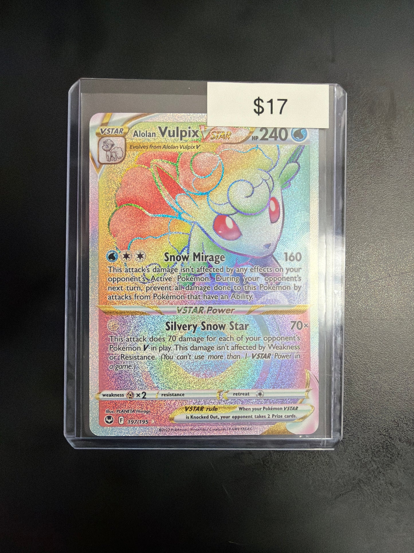 Pokemon Vulpix VSTAR Secret 197/195