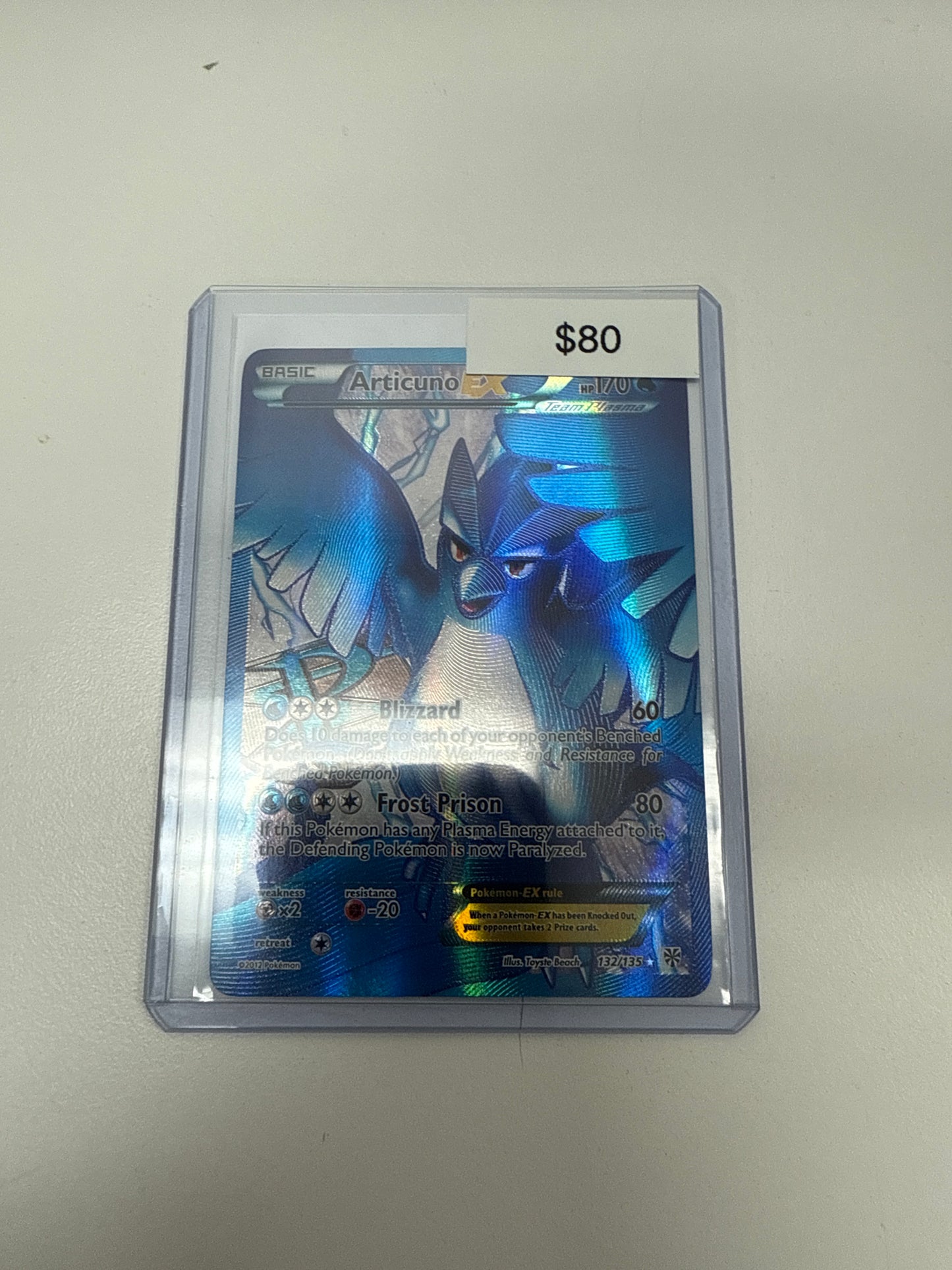 Pokemon Articuno Ex Full Art #132/135