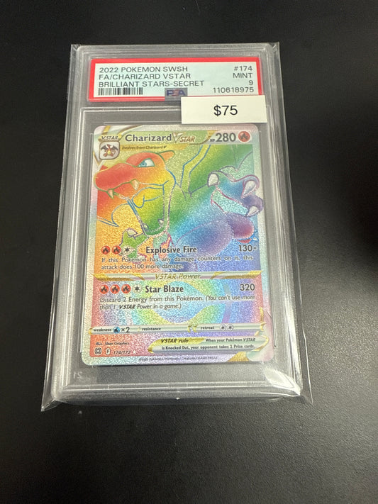 Pokemon Charizard Vstar #174/172 PSA 9