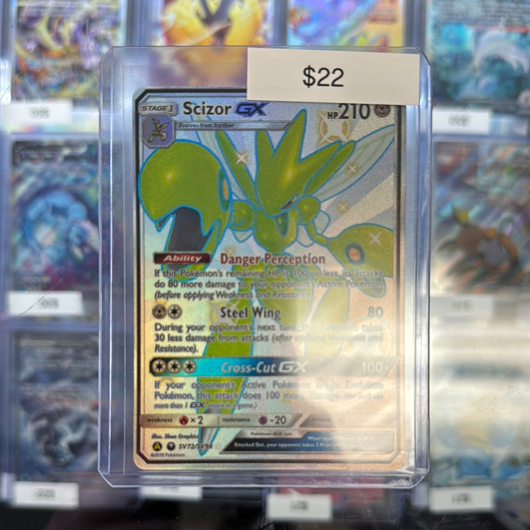 Pokémon Hidden Fates Scizor GX SV72/SV94