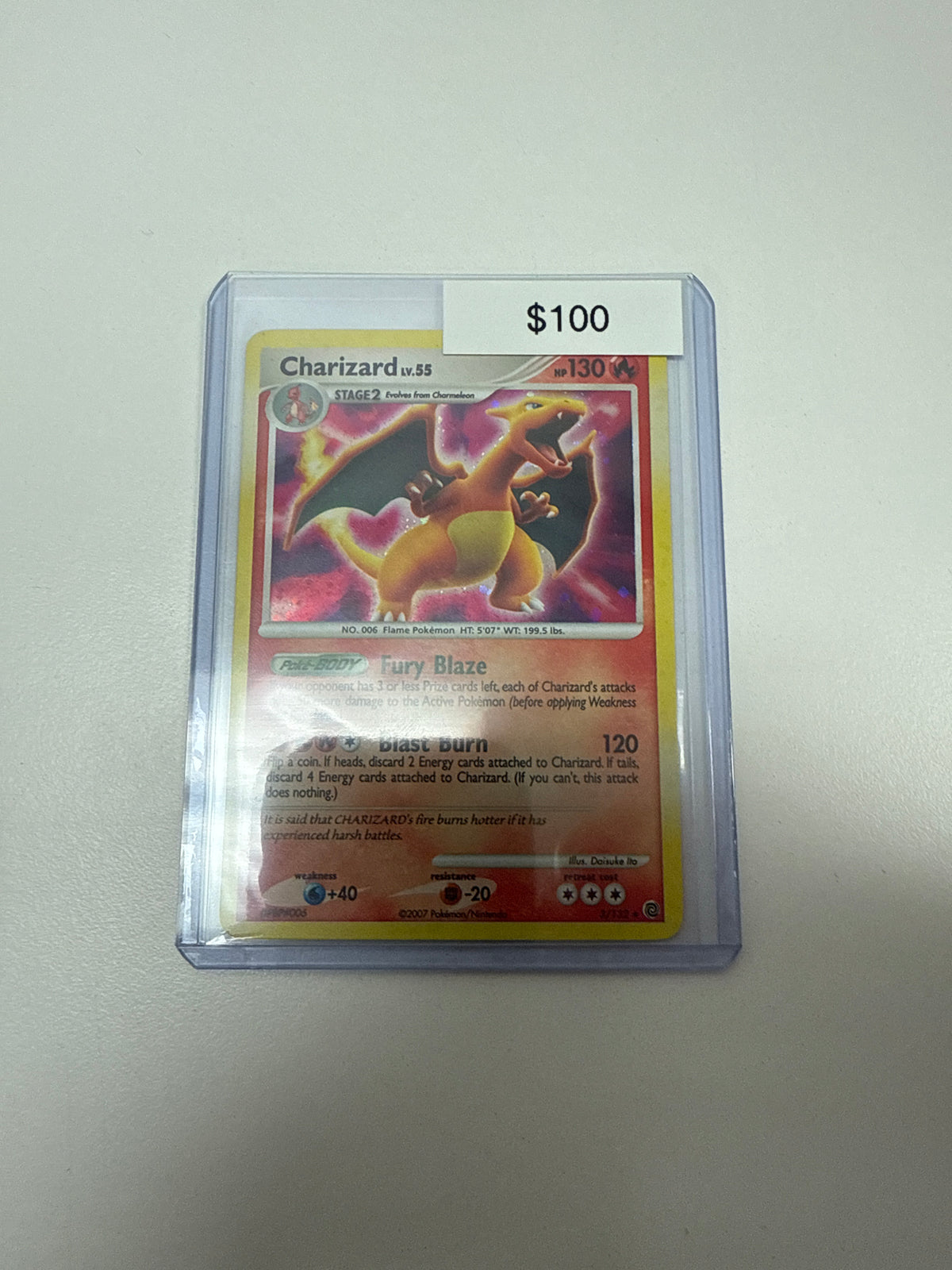 Pokémon Charizard Secret Wonders Holo 3/132