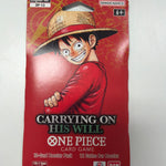 One Piece Carrying On His Will Sleeved Booster Pack