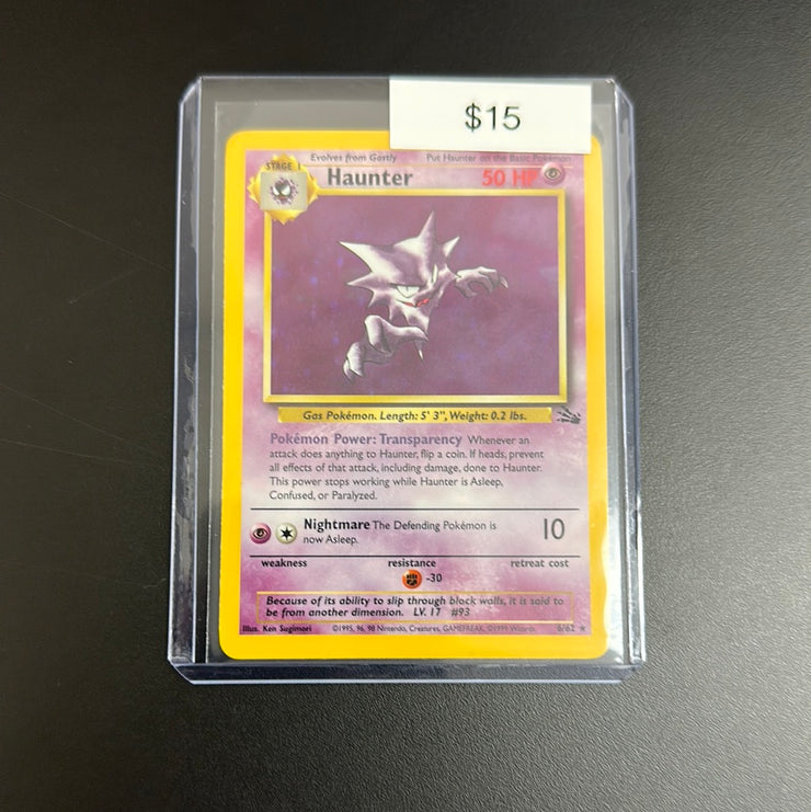 Pokémon Fossil Haunter 6/62 Holo