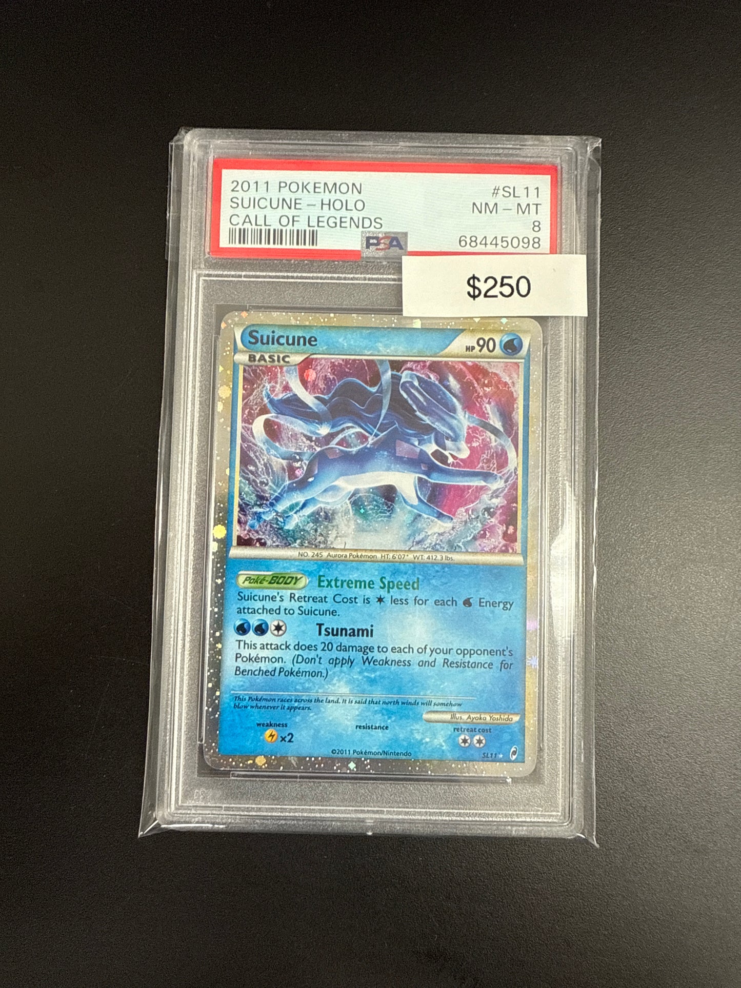 Pokémon Call Of Legends Suicune PSA 8