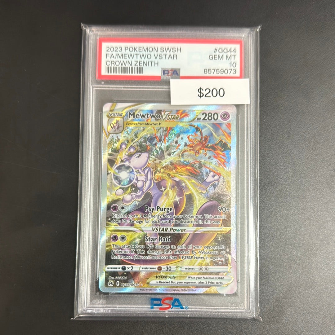 Pokémon Crown Zenith Mewtwo VSTAR PSA 10