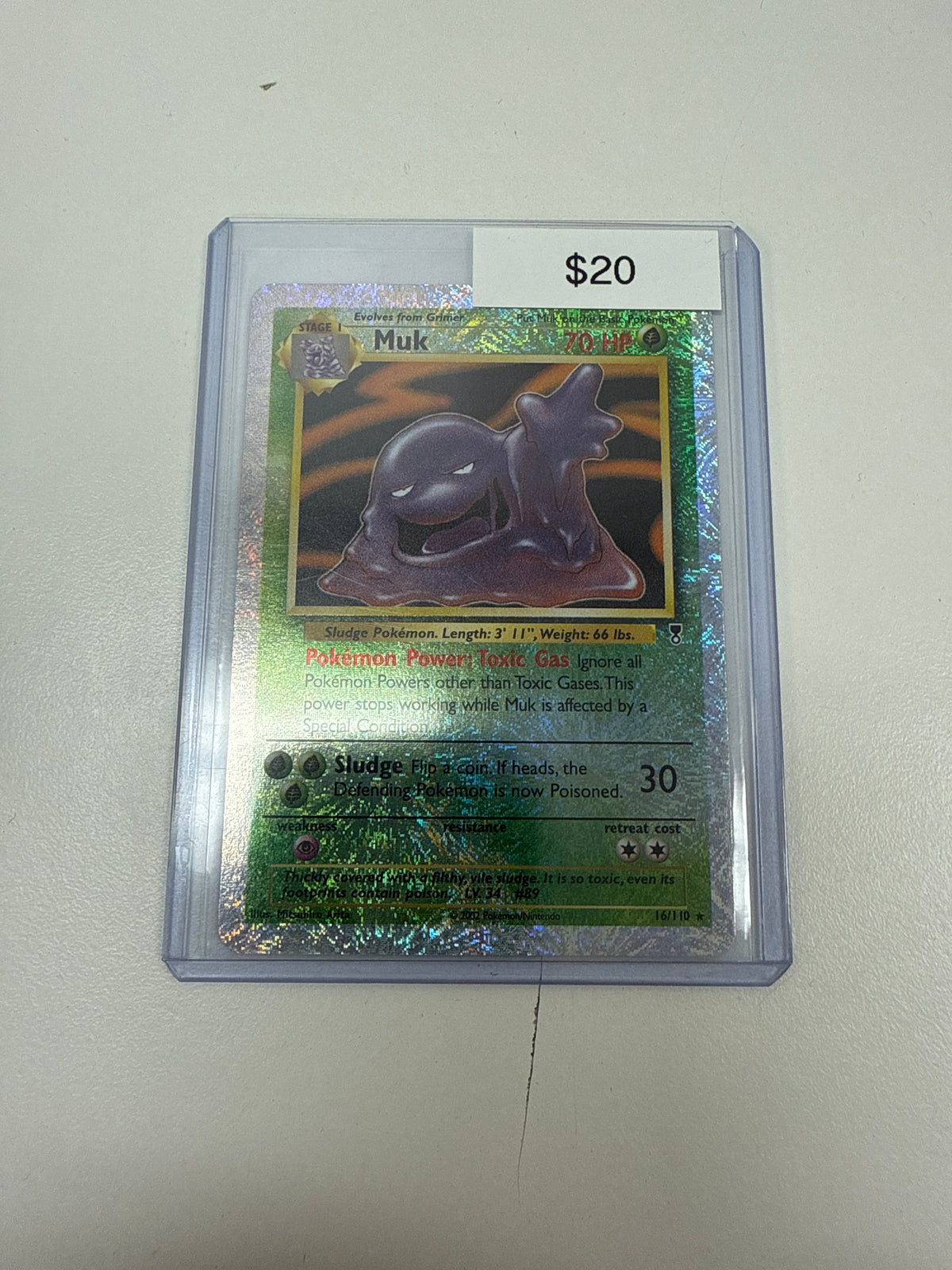 Pokemon Legendary Collection Muk Reverse Holo #16/110
