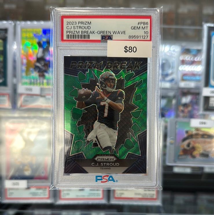 2023 Prizm CJ Stroud Prizm Break Green 