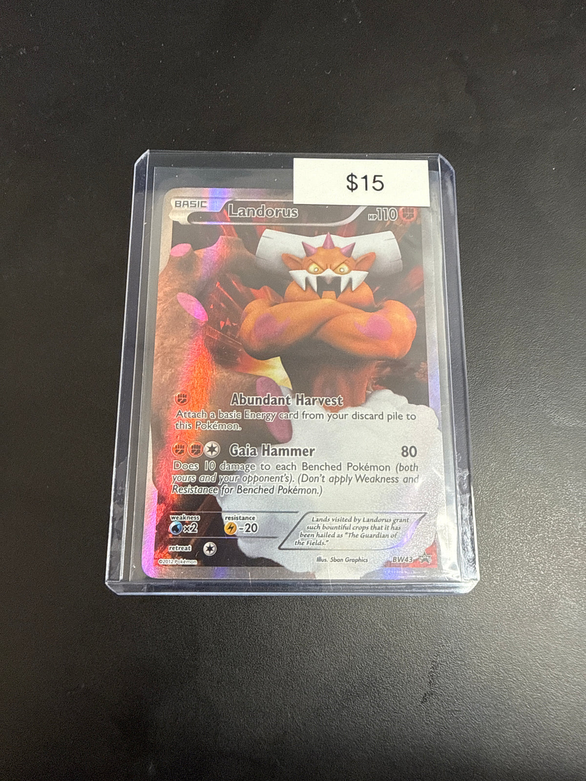 Pokemon Landorus Full Art #bw43