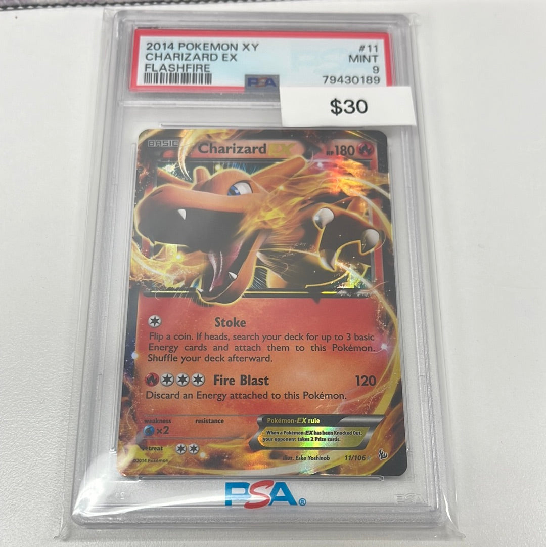 Pokémon Charizard EX Flashfire 11/106 PSA 9