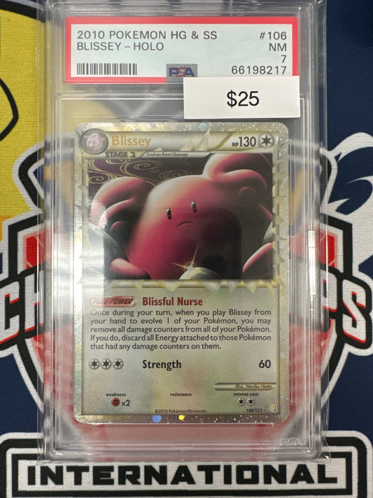 Pokemon HGSS Blissey Prime 106/123 PSA 7