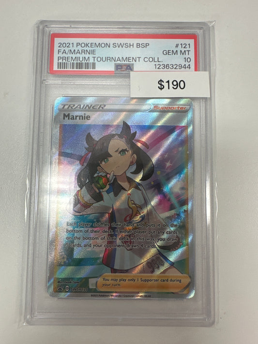 Pokemon Marnie SWSH121 PSA 10