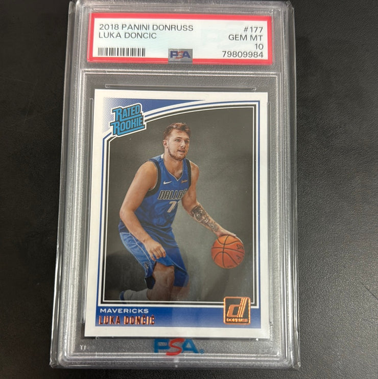 2018 Donruss Luka Doncic Rated Rookie PSA 10